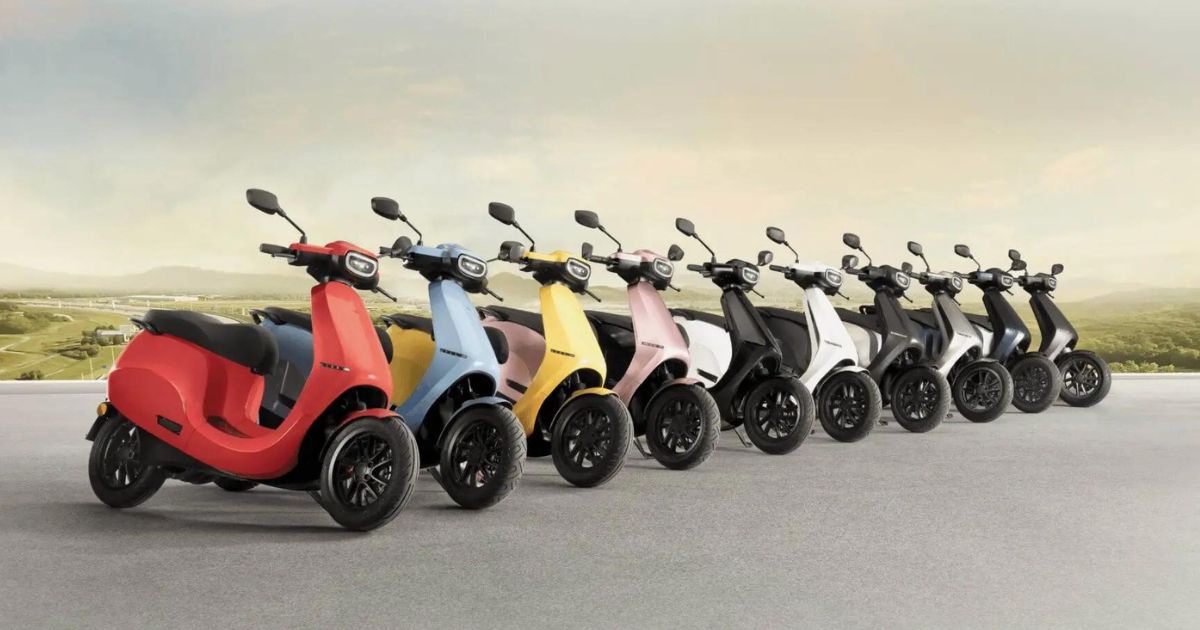 Ola Electric Scooter Colors