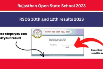 Rajasthan Open 10Th 12Th Results